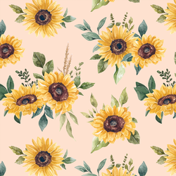 Fall Sunflowers in Light Pink
