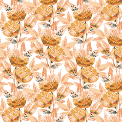 Copper Floral in Blush Pink