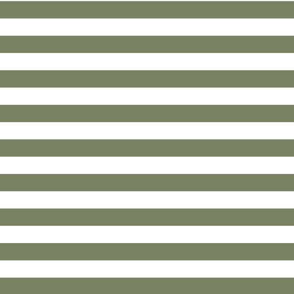 Horizontal Candy Stripe in Olive