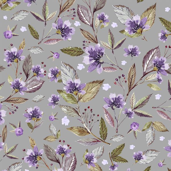 Sweet Floral in Grey