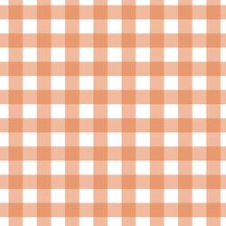 Gingham in Papaya