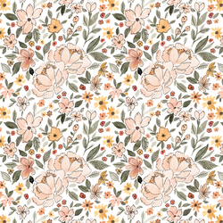 Small Amelia Floral in White