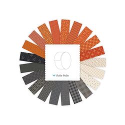 Pumpkin and Licorice 2.5" Strip Roll