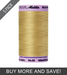 New Wheat (9104-0857) - Silk Finish Cotton 50wt - 547 Yards (5 Pack)