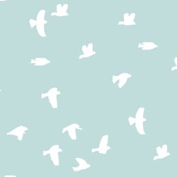 Flock Silhouette in Glacier Blue