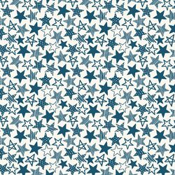 Stars in Your Eyes in Corsair Blue on Ivory