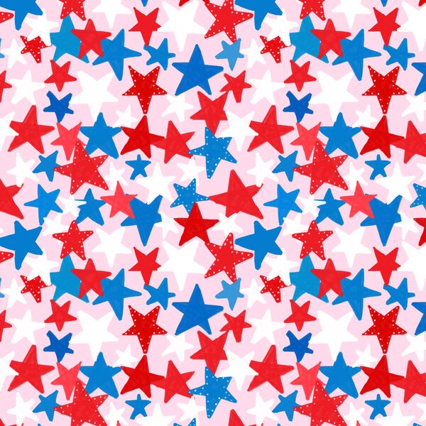 Patriotic Stars in Americana