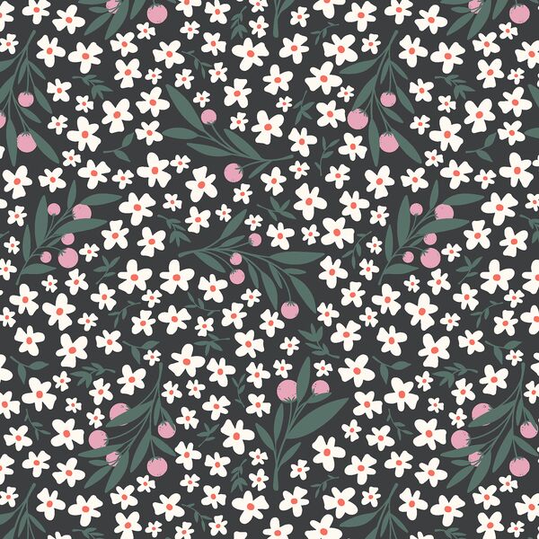 Flouncy Floral in Starlit