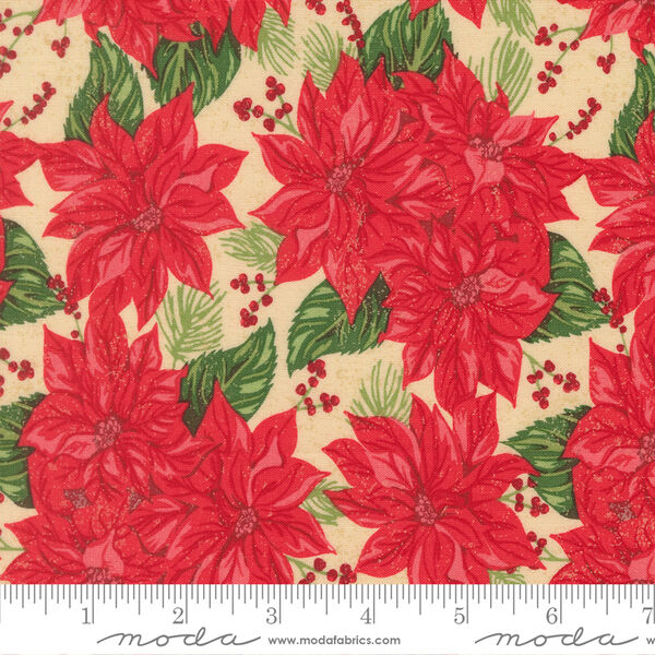 Vintage Poinsettia in Natural