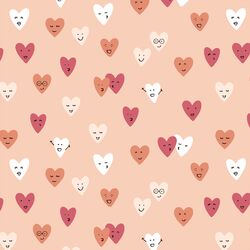 Happy Hearts in Blush