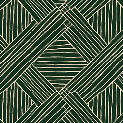 Diamond Stripe in Monstera on Summer Haze