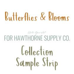 Butterflies and Blooms Sample Strip