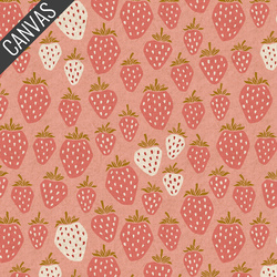 Queen of Berries Canvas in Flushed Unbleached