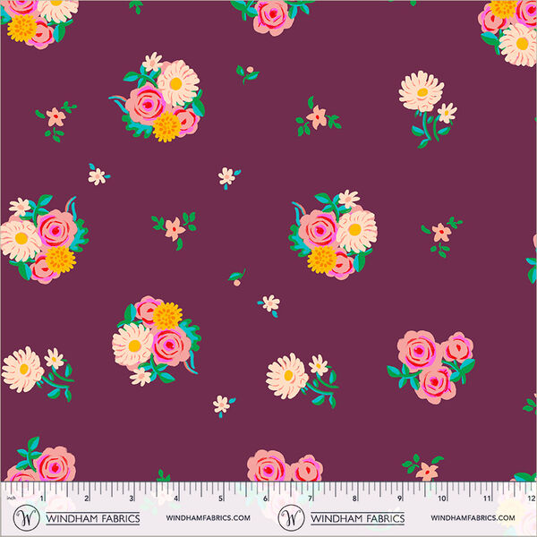 Denyse Floral in Plum