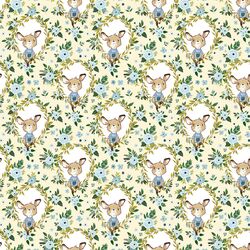Floral Baby Boy Kangaroo in Yellow