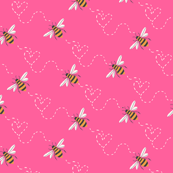 Honey Bee in Hot Pink