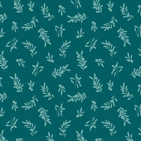 Tonal Sprigs in Teal