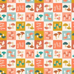 Mushroom Checkerboard in Afternoon