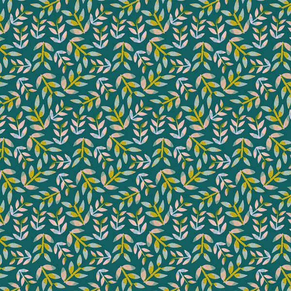Falling Leaves in Willow Green