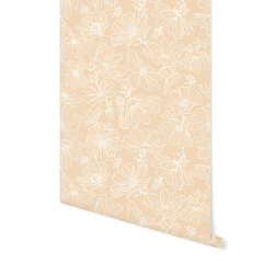 Floral Sketch in Champagne