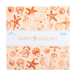Expressions Batiks 10" Square Pack in Sandy Beaches