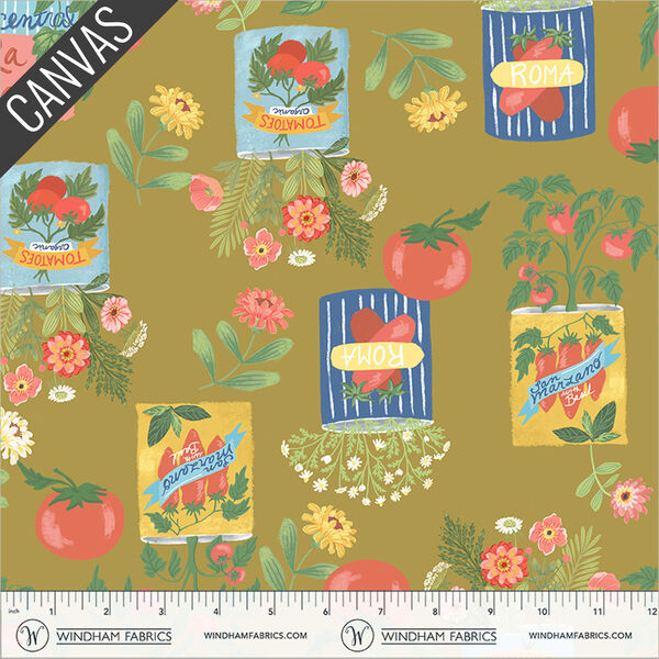 Tomato Tomahto Canvas in Olive