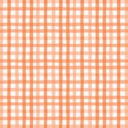 Gingham in Tangerine