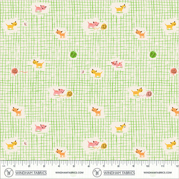 Kitten Plaid in Green