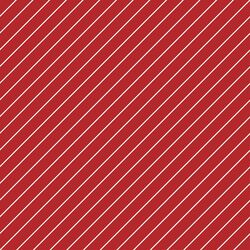 Tinsel Stripe in Christmas Red