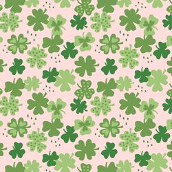Shamrocks in Powder Pink