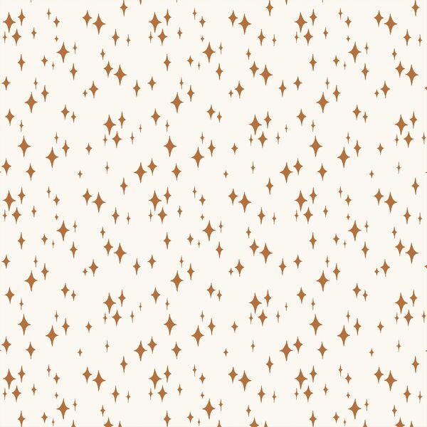 Starry Night in Bronze on Cream