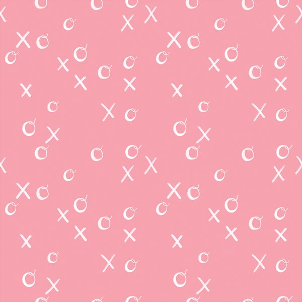Hugs and Kisses in Bubblegum Pink