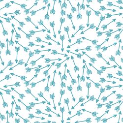 Arrows in Lagoon on White