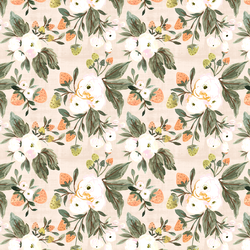 Little Strawberry Floral Clusters in Vintage Blush