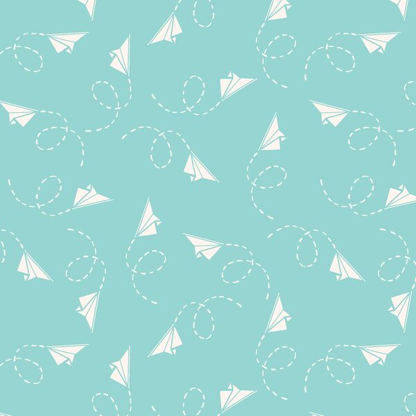 Paper Planes in Aqua