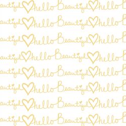 Hello Beautiful in Sunny Yellow