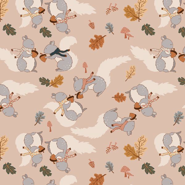 Forest Friends in Autumn Breeze