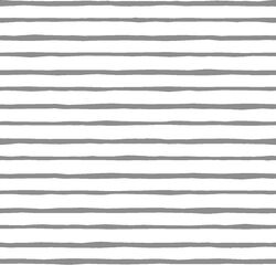 Artisan Stripe in Smoke on White