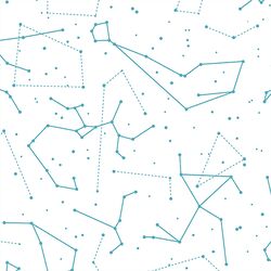 Star Charts in Lagoon on White
