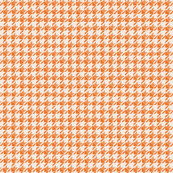 Striped Houndstooth in Tangelo Orange