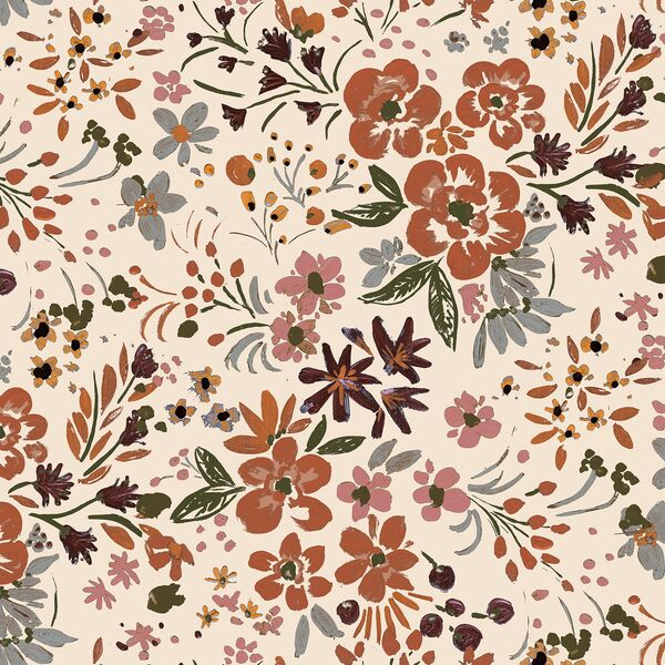 Wild Devon Floral in Bisque