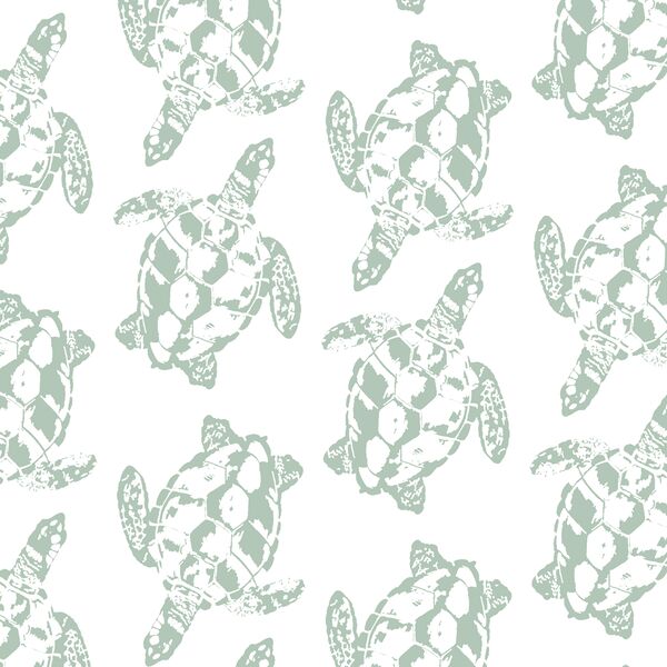Honu in Maile on White