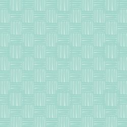 Garden Basketweave in Aqua
