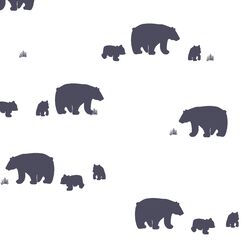 Bear Silhouette in Ink