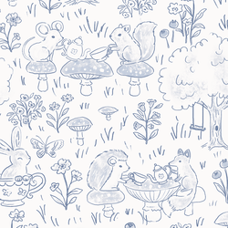 Tonal Tea Party in Light Indigo