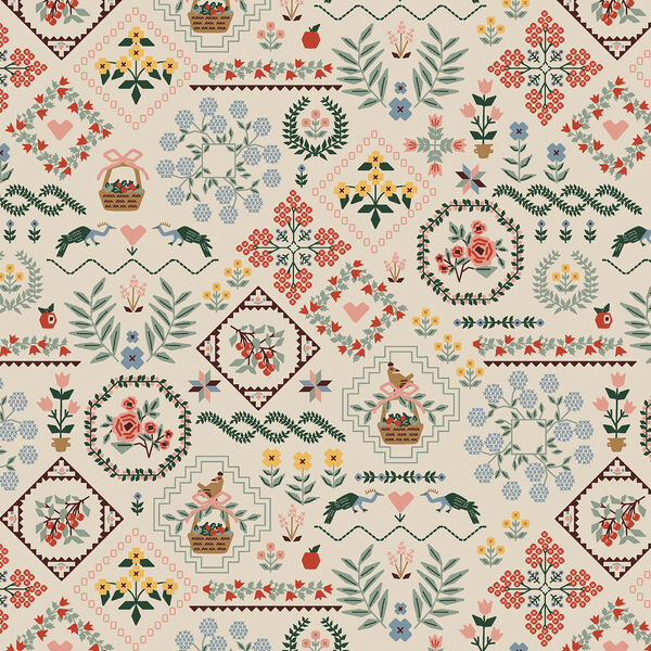 Heritage Sampler in Linen