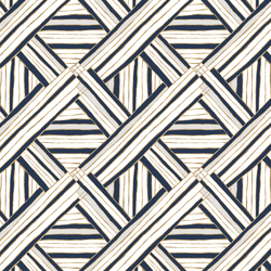 Interlaced Stripe in White