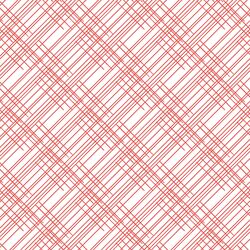 Thatched in Salmon on White