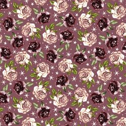 Starry Roses in Vintage Plum
