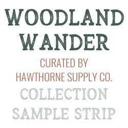 Woodland Wander Sample Strip